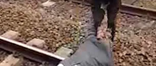 SCENE VIOLENTE în Belgia. Un tânăr de culoare este ARUNCAT pe șinele de cale ferată un individ agresiv