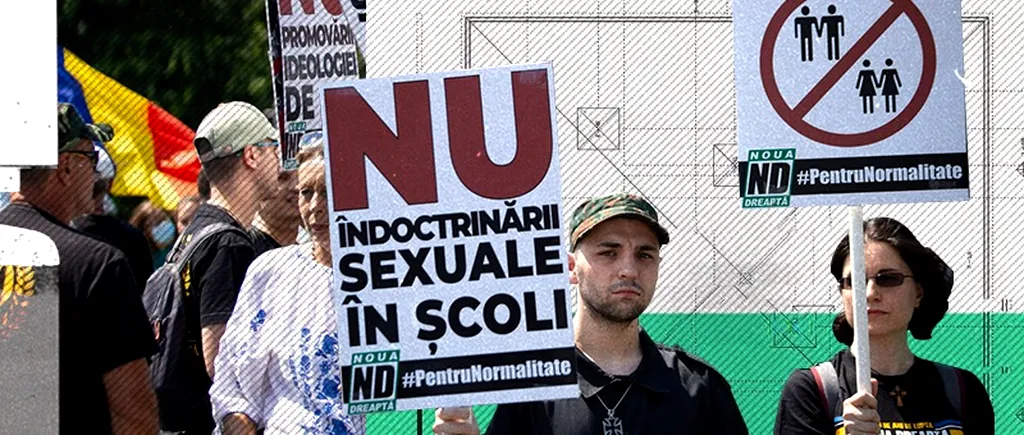 GALERIE FOTO | ”Marșul Normalității”. Icoane și pancarte anti-LGBT: ”Strămoşii s-au jertfit pentru România Mare, nu pentru căsătorii homosexuale”