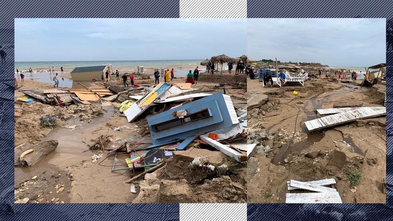 Constanța după CICLON. Autoritățile au demarat refacerea plajelor și infrastructurii. Pagubele totale nu au fost estimate