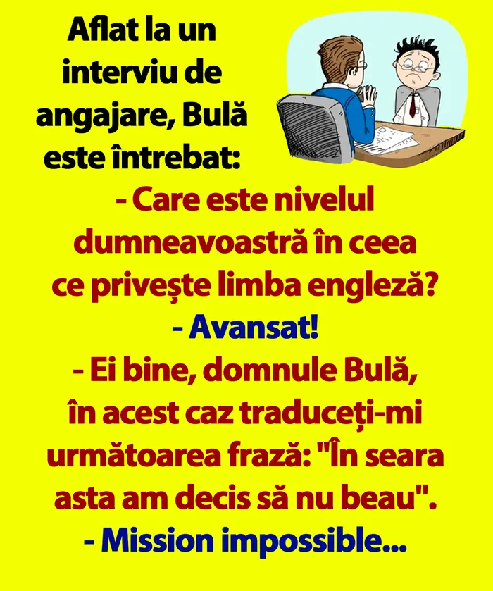 BANC | Bulă și limba engleză