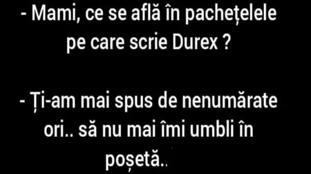 BANCUL de luni | Băiatul și pachețelele de Durex