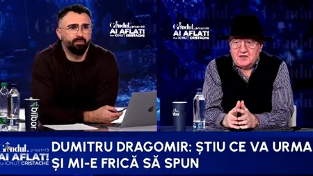 Îi ies profețiile lui Dumitru Dragomir? ”Mi-e și frică să le spun. Am spus că Nicușor Dan va fi președinte”