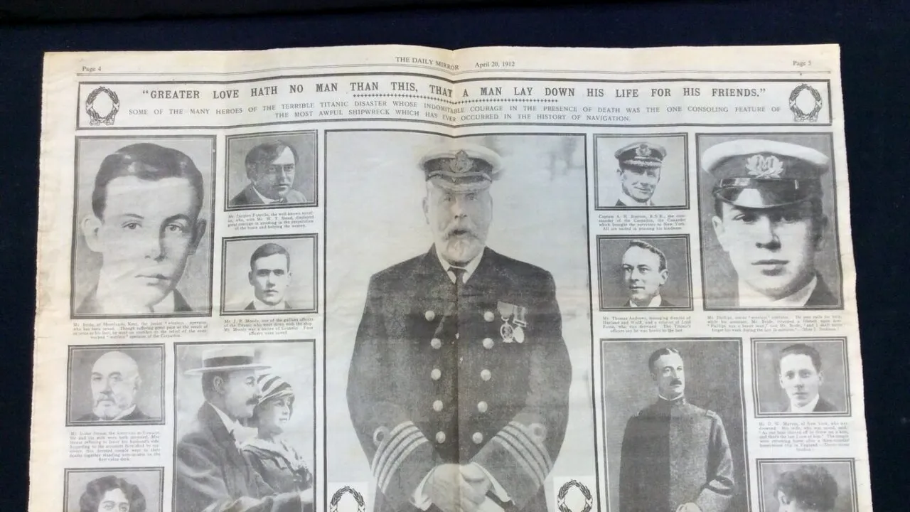 A fost găsit un ZIAR vechi de 112 ani. Pe prima sa pagină este ilustrată una dintre cele mai mari tragedii ale secolului XX