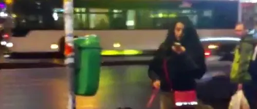 VIDEO: Asta e ultima fiță din București. Cum a fost surprinsă o tânără în zona Unirii