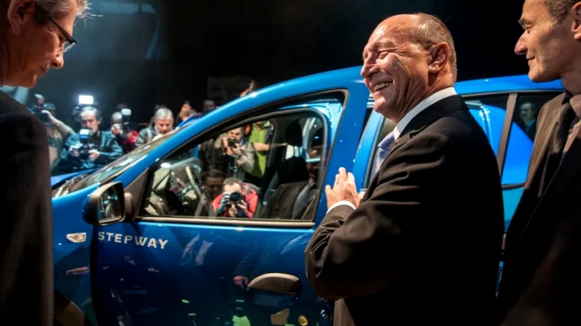 Băsescu, mulțumit de Dacia-Renault. De ce îi laudă președintele pe francezi