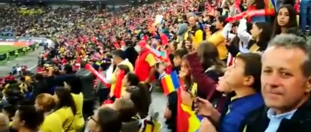 Primarii din tribune: Încă un primar din Vrancea pe Arena Națională la meciul România - Norvegia, ca însoțitor de copii - FOTO 
