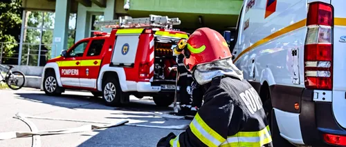 Incendiu produs la Spitalul Județean din Timișoara. De la ce a pornit focul