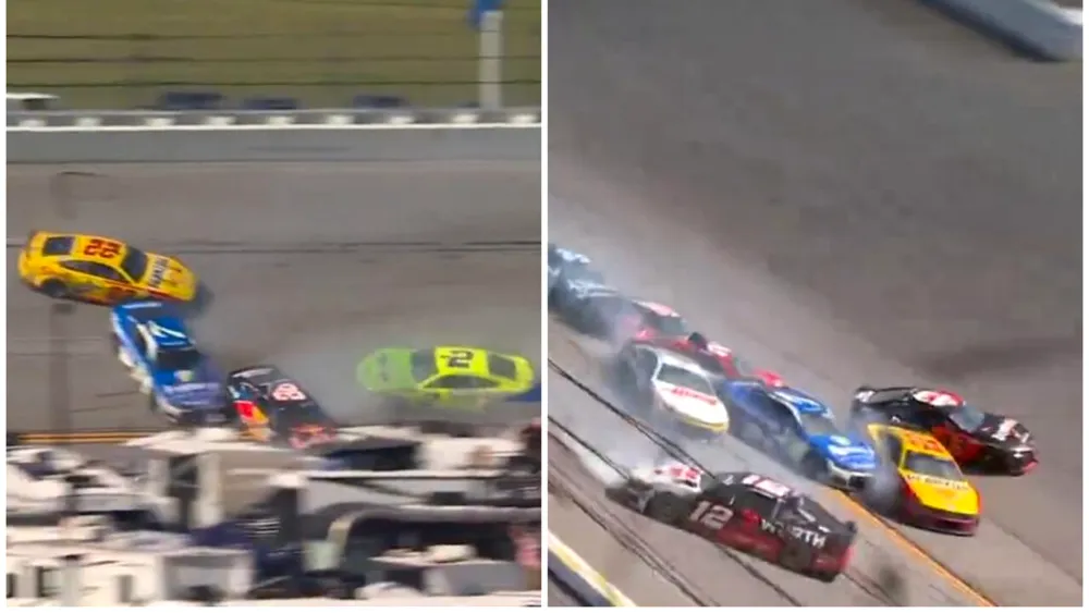 Accident spectaculos la Nascar. Zeci de mașini au fost implicate