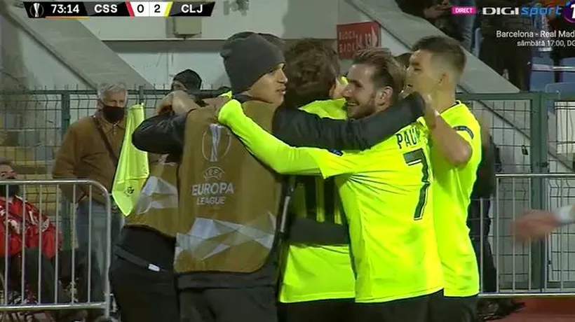 CFR Cluj a debutat cu o victorie în Europa League și se află pe primul loc în Grupa A