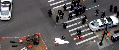 Presupus terorist care ataca trecători cu un cuțit, împușcat mortal de poliție la New York