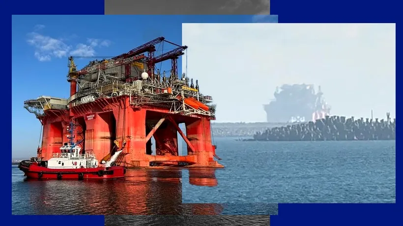 PLATFORMA TRANSOCEAN a ajuns în Marea Neagră. Forajul va începe în 2025. Primele gaze din perimetrul Neptun, în 2027