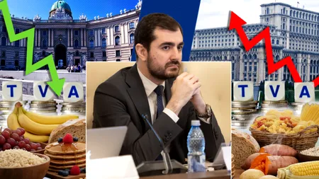 Austria reduce TVA-ul la alimente, România îl crește. Năsui compară politicile fiscale: „Taxe duble pe mâncare, la venituri de trei ori mai mici”