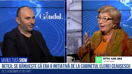 VIDEO Lavinia Betea: „Pe Virgil Măgureanu l-a prins Revoluția din '89 la Zalau. Când a venit în București era cât pe ce să i se pună pistolul la la tâmplă”