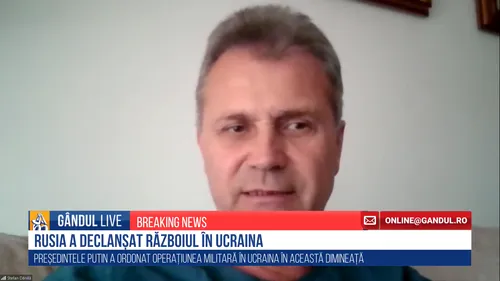 GÂNDUL LIVE. Ștefan Dănilă: Armata ucraineană este paralizată în acest moment | VIDEO
