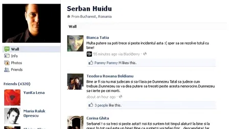 Șerban Huidu, susținut pe Facebook după accidentul de mașină: „Soarta te pune din nou la încercare. Sper să fie bine!