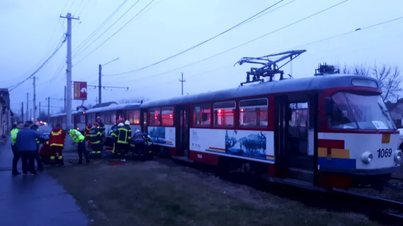 Tragedie în Arad. O femeie a fost prinsă sub roțile tramvaiului