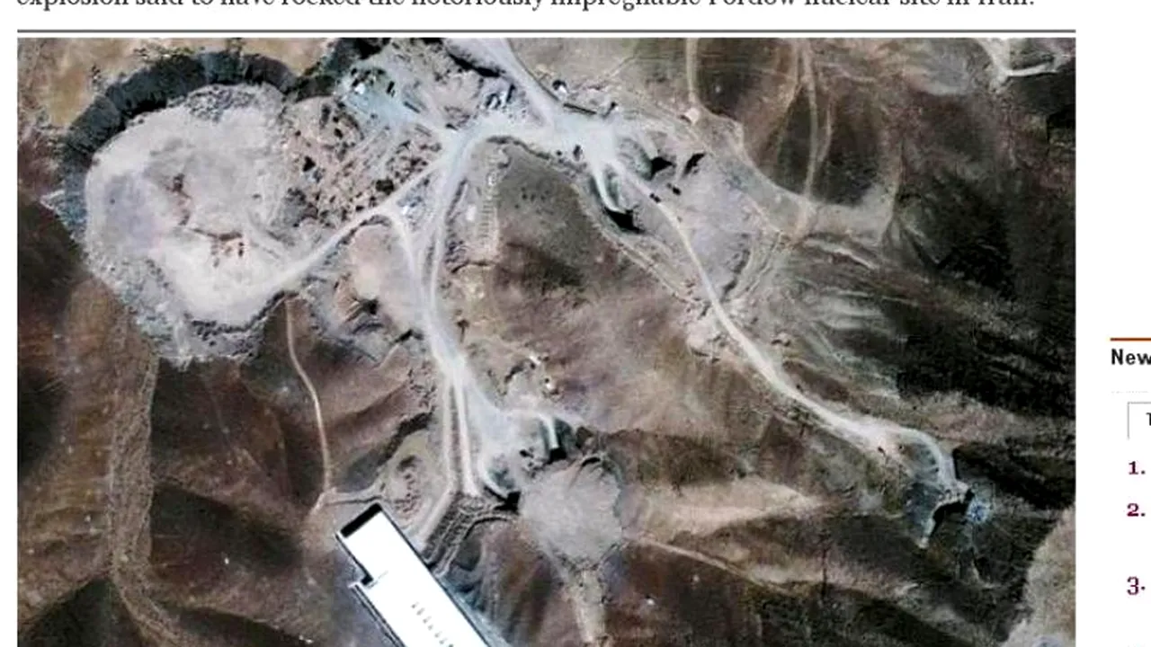 Explozie majoră într-un complex nuclear iranian, atribuită Israelului