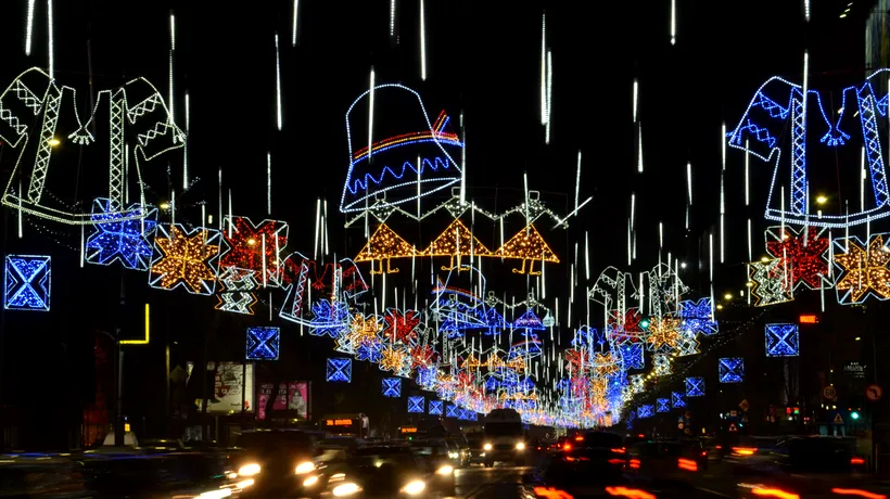 Primăria Capitalei alocă 5 MILIOANE de lei pentru luminițele de Crăciun. Ce bulevarde vor fi decorate