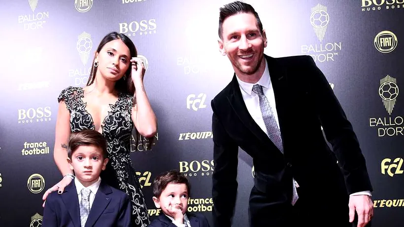 Reacția încântătoare a fiului lui Messi, după ce tatăl său a stabilit un nou record, câștigând pentru a șasea oară Balonul de Aur - VIDEO