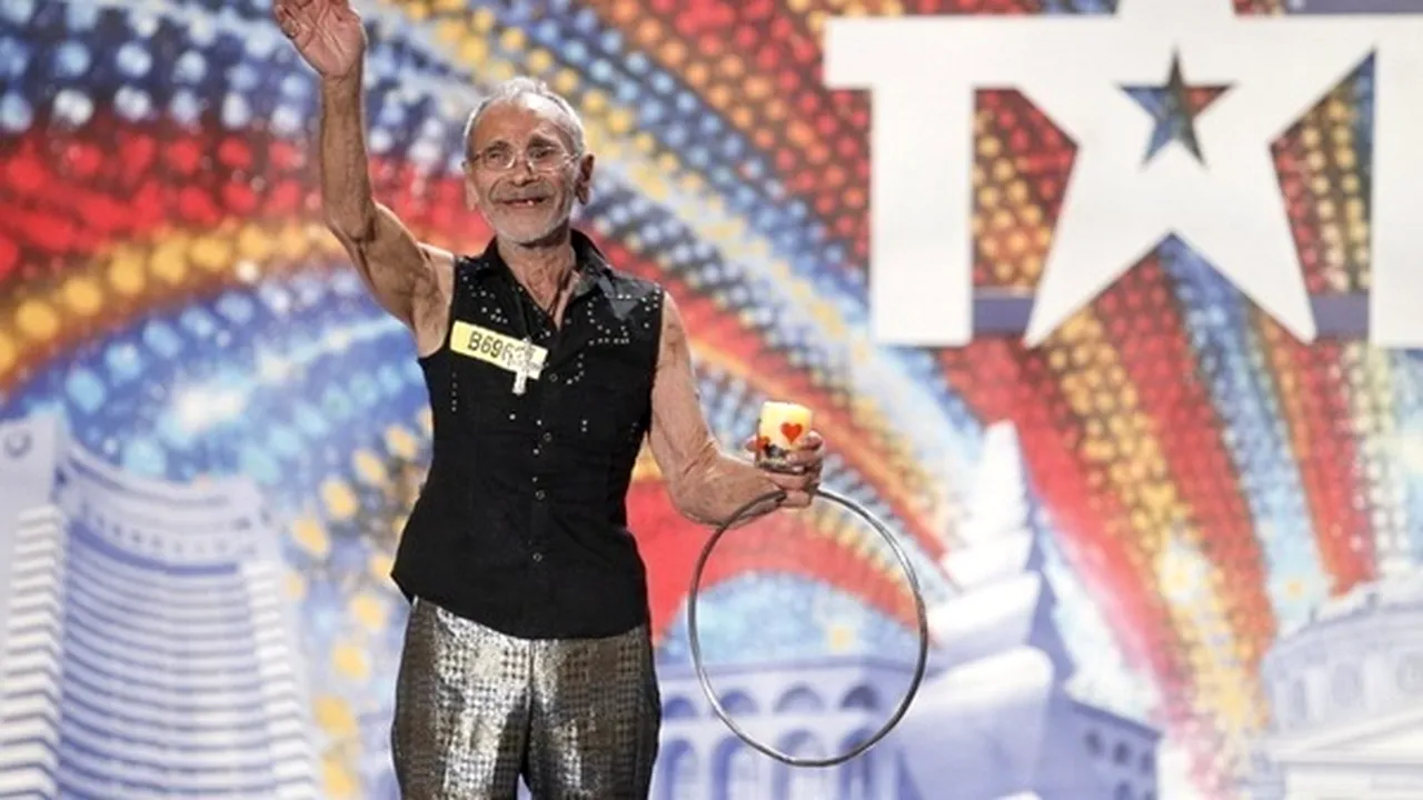 ROMÂNII AU TALENT. Florin Cârpaci, contorsionistul de 82 de ani căruia prezentatorii i-au spus că e 