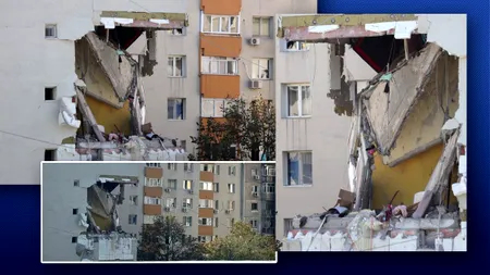 Specialiștii în construcții sunt uimiți că blocul nu s-a prăbușit, în urma exploziei: 
