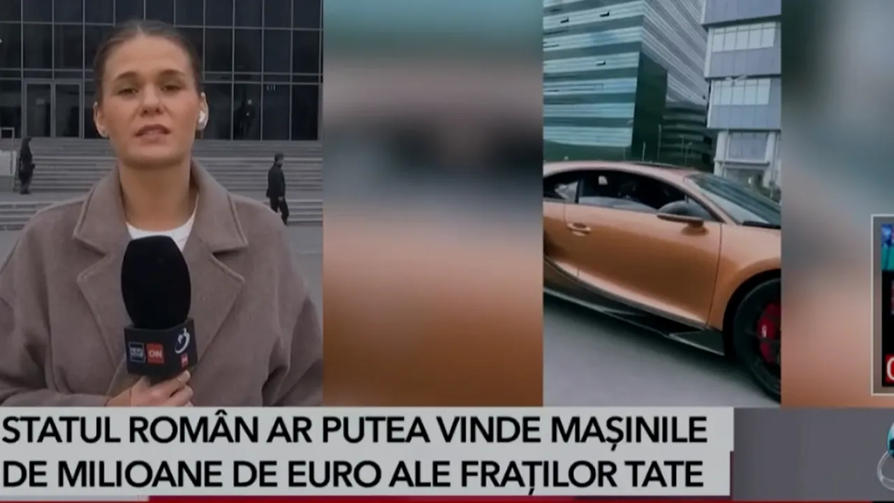 Mașinile de LUX ale fraților Tate ar putea fi vândute de statul român. Valoarea celor 15 vehicule este de peste 10 milioane de euro