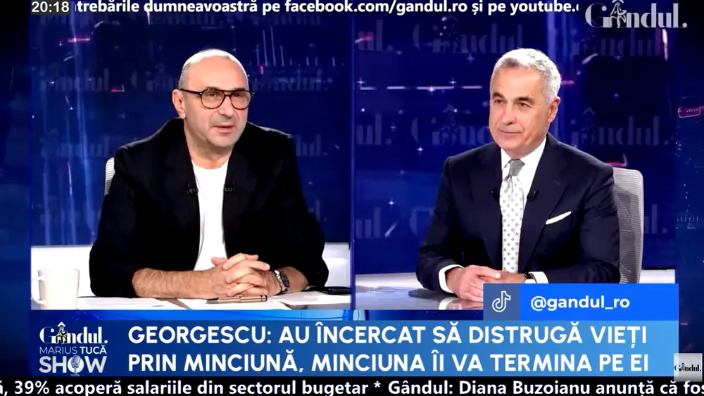 Călin Georgescu: „Nu am avut un sprijin din partea Serviciilor Secrete. Am avut destul de multe șicane în studenție. Nu am fost membru de partid”