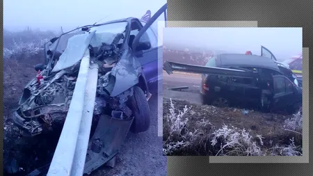 Patru persoane au fost rănite pe un drum din Neamț, după ce mașina în care se aflau a intrat într-un parapet metalic