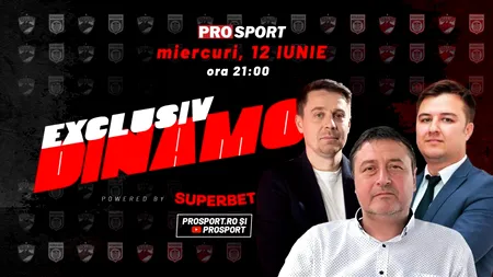 EXCLUSIV DINAMO, miercuri, de la ora 21. Cu Ionuț Popa, comandantul CS Dinamo și Lulu Stoica, președintele Dinamo Socios
