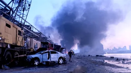 Explozia din Beirut a avut puterea unui seism cu magnitudinea de 4,5! S-a simțit până în Cipru