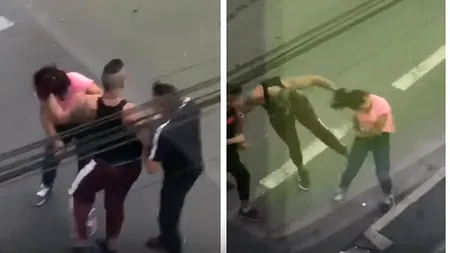 Tânără bătută cu bestialitate în plină stradă, în fața unei săli de sport din Sibiu. Un martor a filmat incidentul - VIDEO