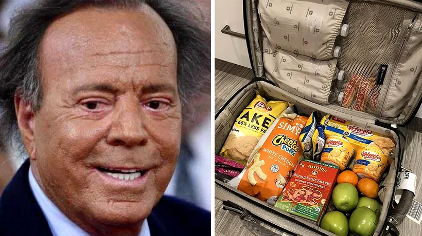 Cele 13 alimente din cauza cărora Julio Iglesias a fost reținut pe aeroport. Ce mâncare avea în valiză, de fapt