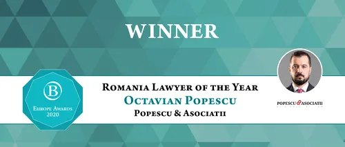 Octavian Popescu, Avocatul Anului în România la Gala Premiilor Benchmark Litigation 2020