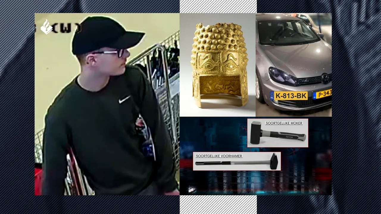 Poliția olandeză publică imagini cu un nou SUSPECT care ar fi avut un rol în furtul artefactelor dacice de la Muzeul Drents