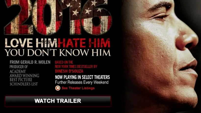 Documentarul anti-Obama intră în box-office-ul american, după încasări neașteptate de peste 9 milioane de dolari