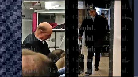 VIDEO EXCLUSIV | Traian Băsescu a aterizat anonim pe Otopeni. Până și manipulatorii de calabalâc l-au ignorat pe fostul peședinte
