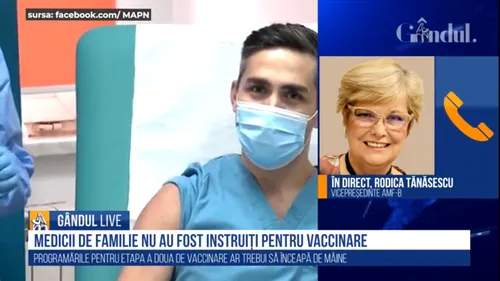 GÂNDUL LIVE. Rodica Tănăsescu, vicepreședintele Asociației Medicilor de Familie București-Ilfov: Nu m-aș fi vaccinat împotriva COVID-19 dacă nu aș fi avut încredere în vaccin. Trebuie să ne solidarizăm pentru a scăpa de această nenorocire | VIDEO