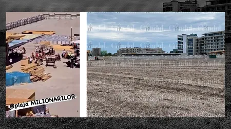 Imagini fabuloase pe PLAJA MILIONARILOR din Mamaia, unde un fost parlamentar își face piscine. „Caelia”, luată cu asalt de zeci de petrecăreți