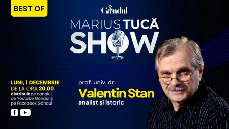 Gândul prezintă Best of „Marius Tucă Show” - luni, 1 decembrie, de la ora 20.00