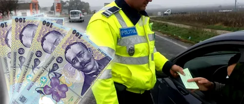 Cum a reacționat un polițist rutier din Prahova, după ce un șofer vitezoman i-a dat 400 de lei ȘPAGĂ