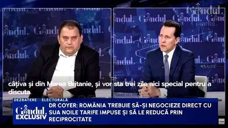 Paul Coyer: „Mi-ar plăcea ca România și SUA să reducă TARIFELE până aproape de zero”
