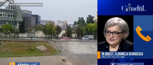 GÂNDUL LIVE. Florinela Georgescu, director executiv ANM: În următoarele zile vor fi tot mai puține ploi, dar de săptămâna viitoare revine vremea ploioasă | VIDEO