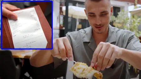 Cât a plătit acest tânăr pentru o OMLETĂ banală, în restaurantul lui Dani Oțil din București. Doar apa l-a costat 22 de lei