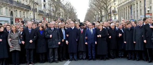 Un ziar evreiesc ultra-ortodox a scos femeile din poza de la marșul din Paris