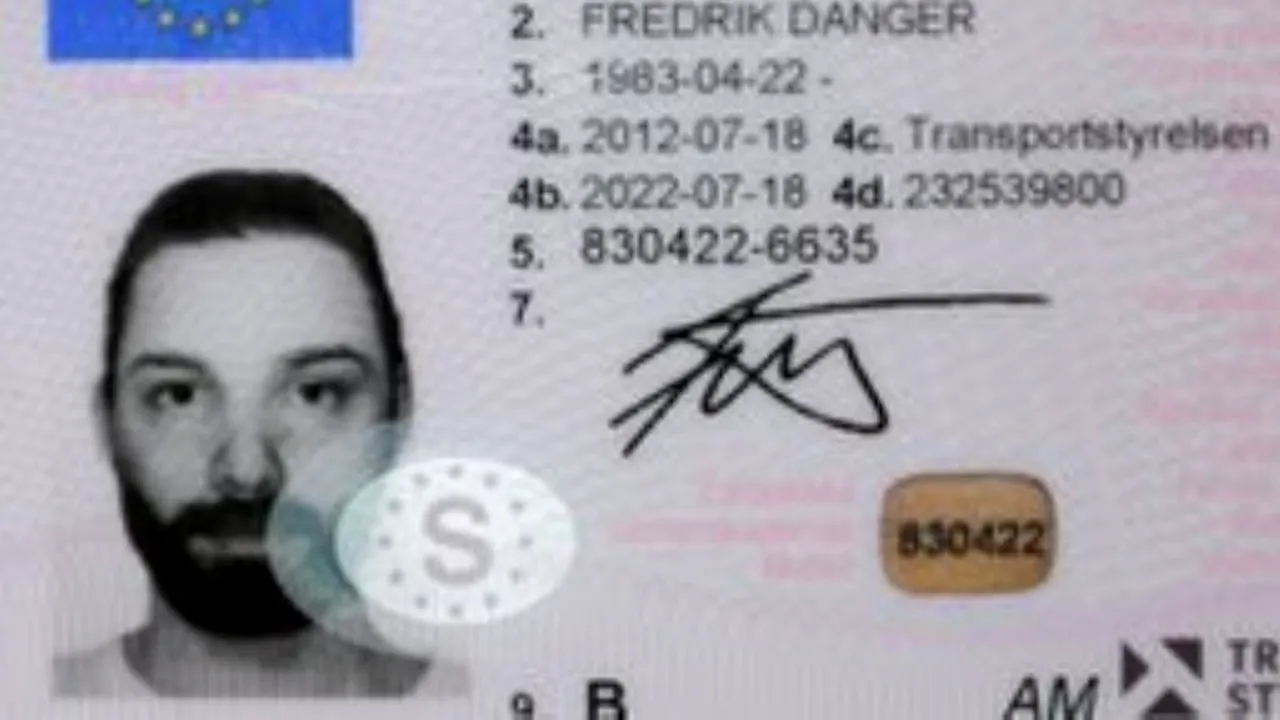 Cum a păcălit un artist autoritățile suedeze. Ce are deosebit permisul său de conducere