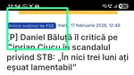 Ciucu îi răspunde lui Băluţă, după ce a fost acuzat că face figuraţie pe facebook: „Alt mare bărbat politic”