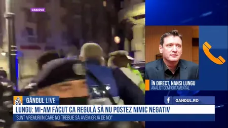 GÂNDUL LIVE. Nansi Lungu, analist comportamental, despre dificultățile sociale provocate de pandemie: „Patriotismul poate foarte ușor să alunece spre extremism” | VIDEO
