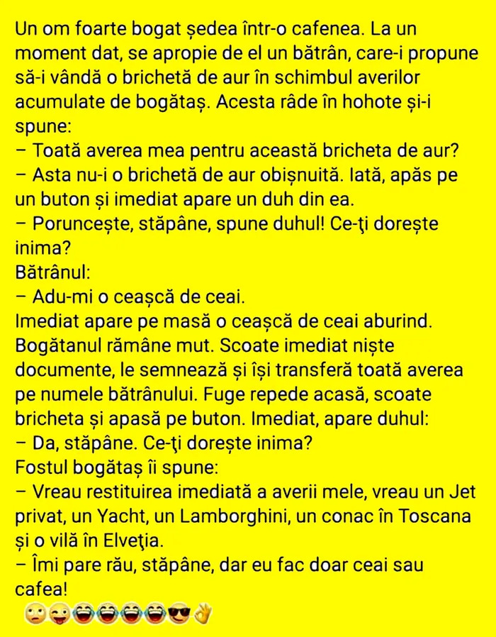 BANCUL ZILEI | Milionarul și bricheta de aur