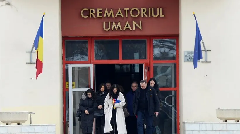 Urna cu cenușa lui Sergiu Nicolaescu, ridicată de văduva acestuia de la crematoriul Vitan Bârzești