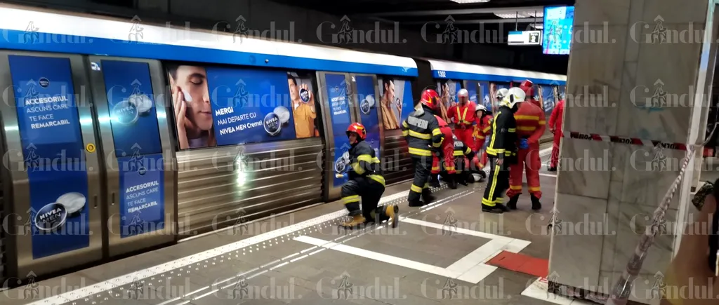 VIDEO | UPDATE O persoană a căzut în fața metroului în stația Aviatorilor